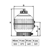 Фильтр "Cantabric" Ø 600 мм, 14 м3/ч, с боковым подключением, засыпка 0,4-0,5 м -  Оборудование для бассейнов Екатеринбург Оборудование для бассейна