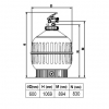 Фильтр "Cantabric" Ø 600 мм, 14 м3/ч, с верхним подключением, засыпка 0,4-0,5 м -  Оборудование для бассейнов Екатеринбург Оборудование для бассейна