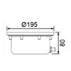 Прожектор светодиодный AquaViva HJ-RV-SS195S, 10W NW (AISI-316) + закладная -  Оборудование для бассейнов Екатеринбург Оборудование для бассейна