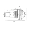 Форсунка Kokido Olimpic K004BU/W (ver2) стеновая (белая) -  Оборудование для бассейнов Екатеринбург Оборудование для бассейна