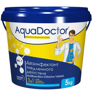 Средство по уходу за водой в бассейне AquaDoctor MC-T 1 кг. (таблетки по 200 гр.) -  Оборудование для бассейнов Екатеринбург Оборудование для бассейна